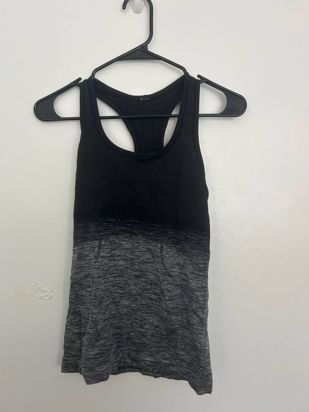 Lululemon Black and Gray Racerback Tank Top